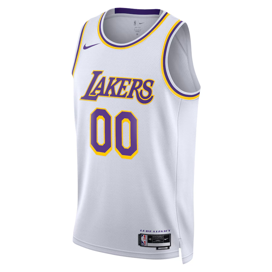 Unisex Los Angeles Lakers  White Swingman Custom Jersey - White