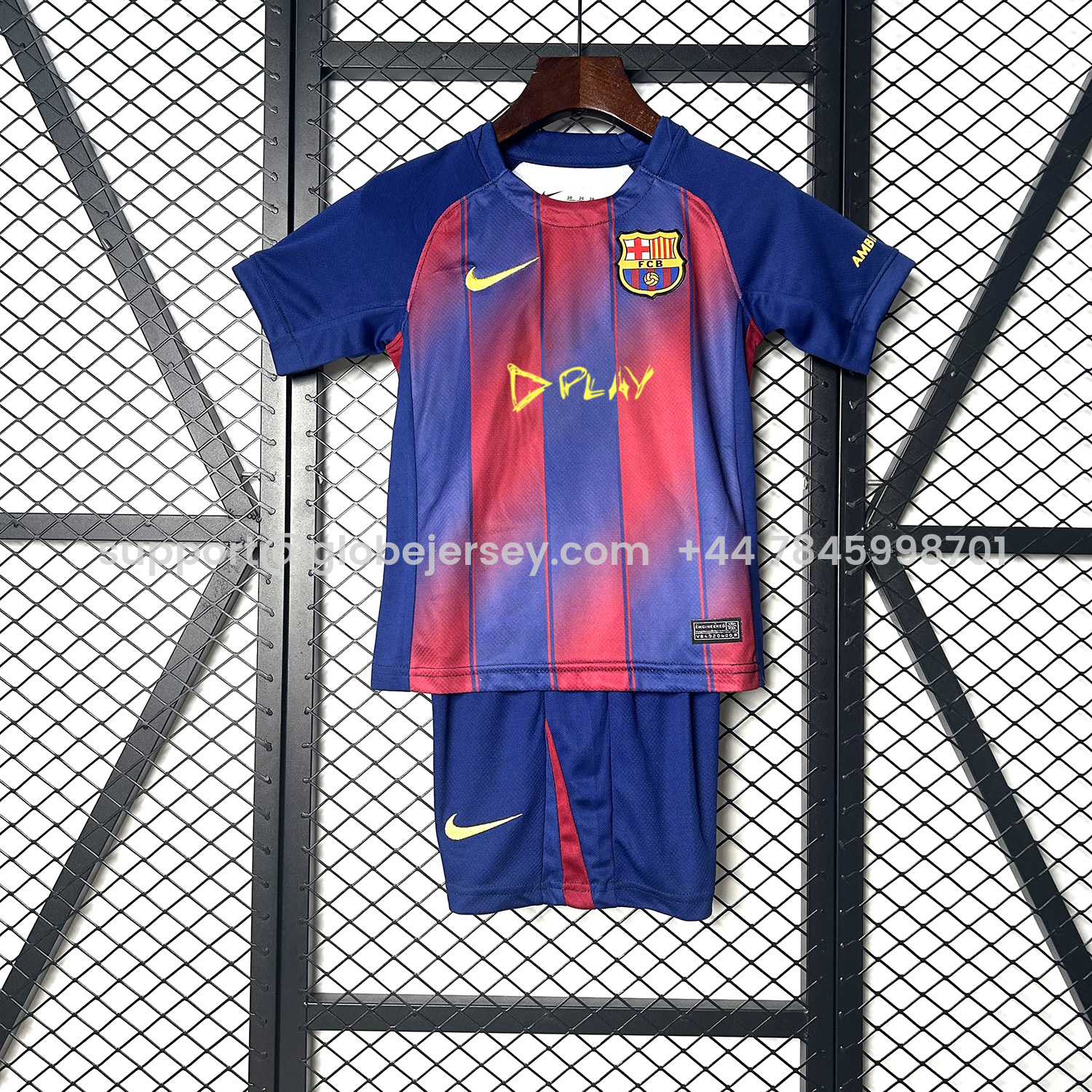 Barcelona 25-26 Ed Sheeran Home Special Kids Kit - Fans Version