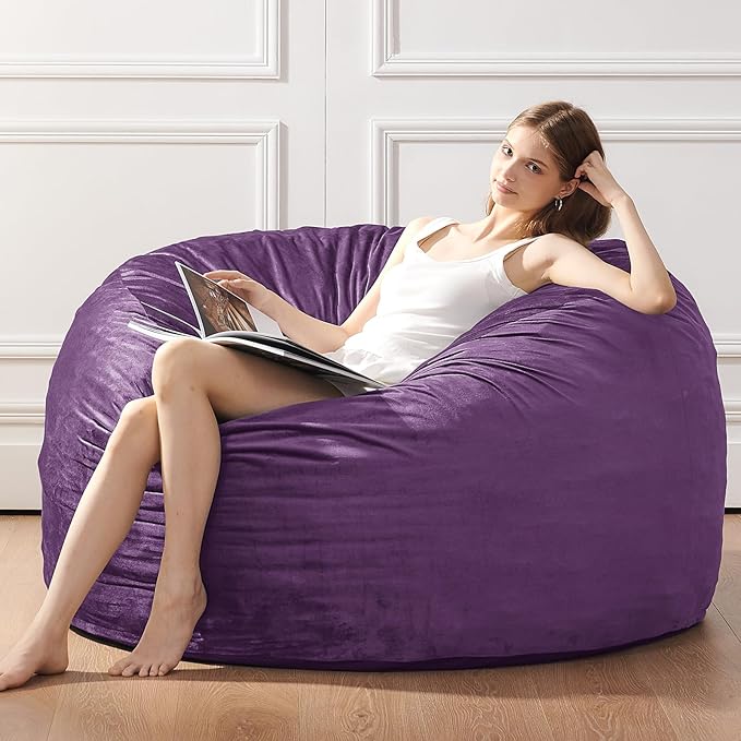 BUBBLEBEAN Bean Bag Chairs for Adults - Memory Foam Furniture BeanBag Chair