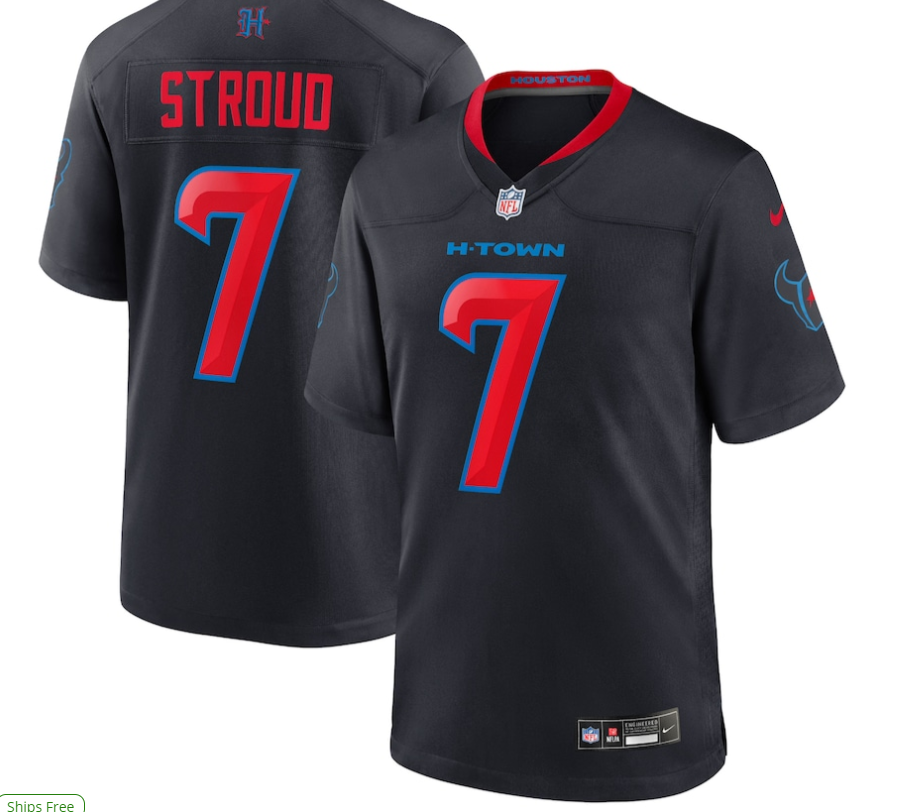 C.J. Stroud Houston Texans Nike 2nd Alternate Game Jersey - Navy