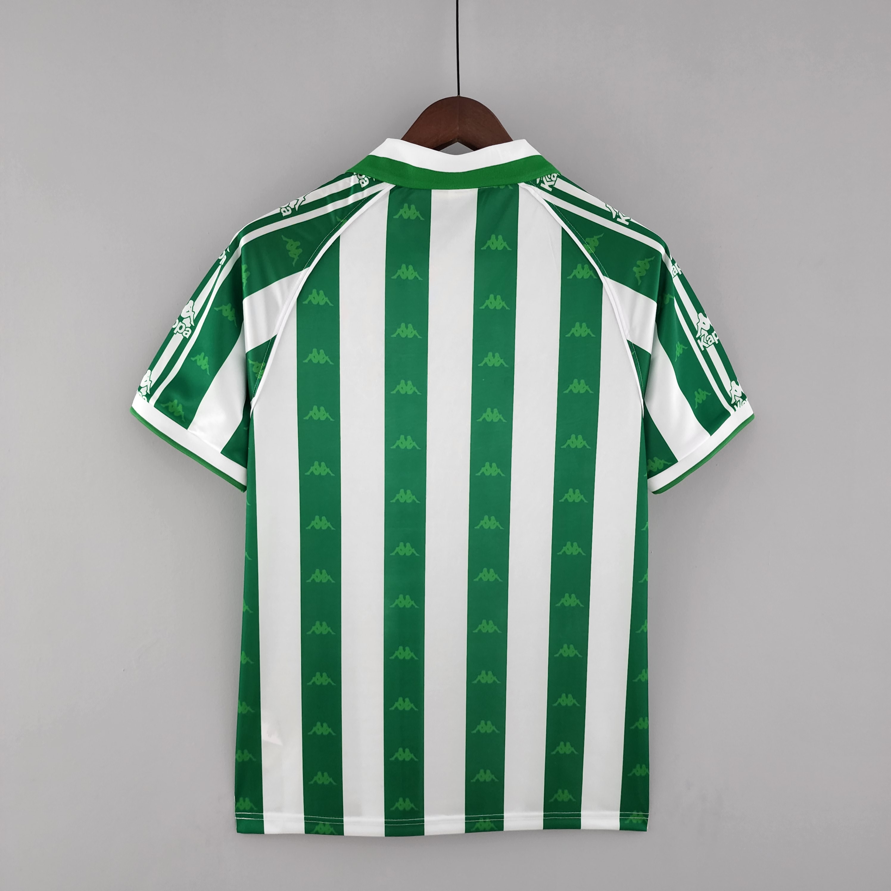1995/97 Real Betis home retro jersey with advertising on the chest
