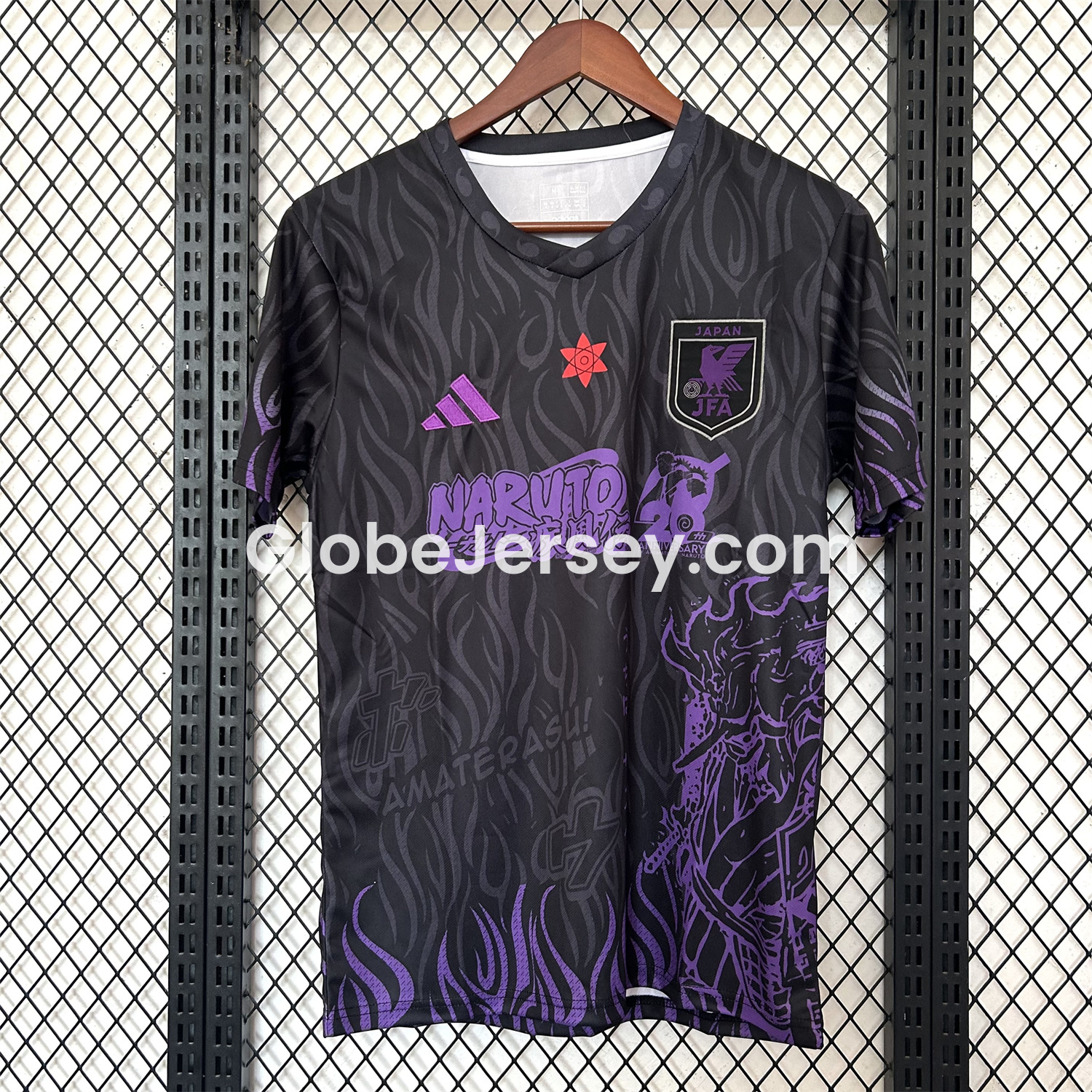 Japan 25-26 Purple NARUTO 20th Anniversary Black Special Jersey - Fans Version