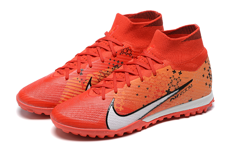 Assassin XV High Top Fully Knitted Waterproof MD Air Cushion Grass Stud Football Shoes