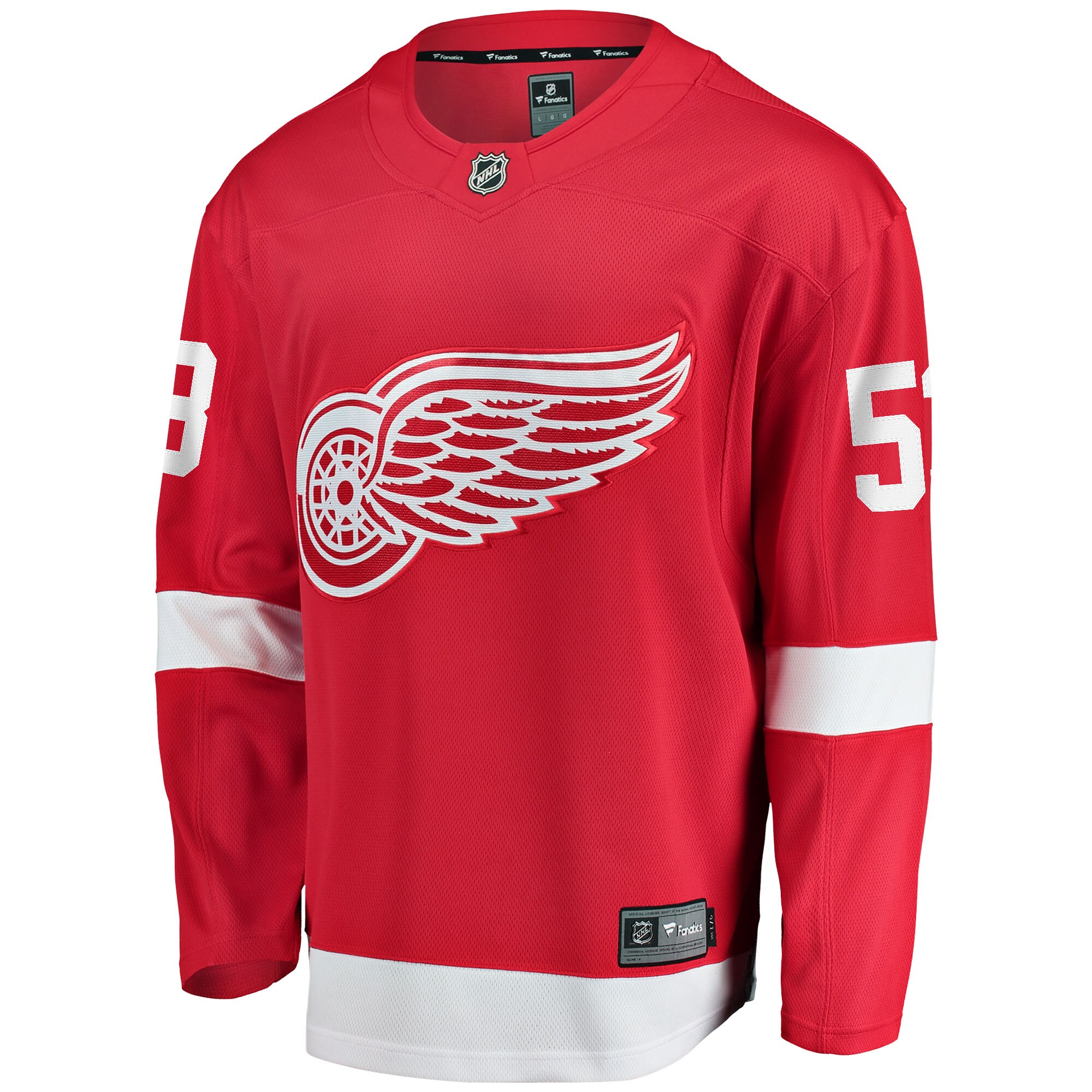 Moritz Seider Detroit Red Wings Fanatics Home Breakaway   Jersey – Red