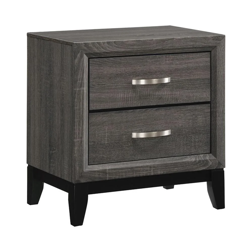 Watson 4-piece Twin Panel Bedroom Set Grey Oak