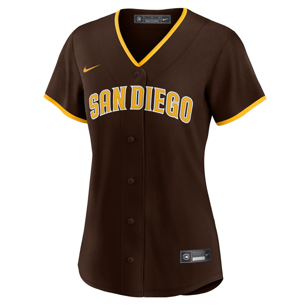 Women's San Diego Padres Manny Machado Road Player Jersey - Brown