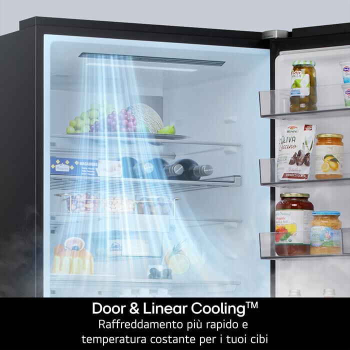 LG - Frigorifero combinato GBBSJ20DPY Classe D 375lt-Acciaio inox