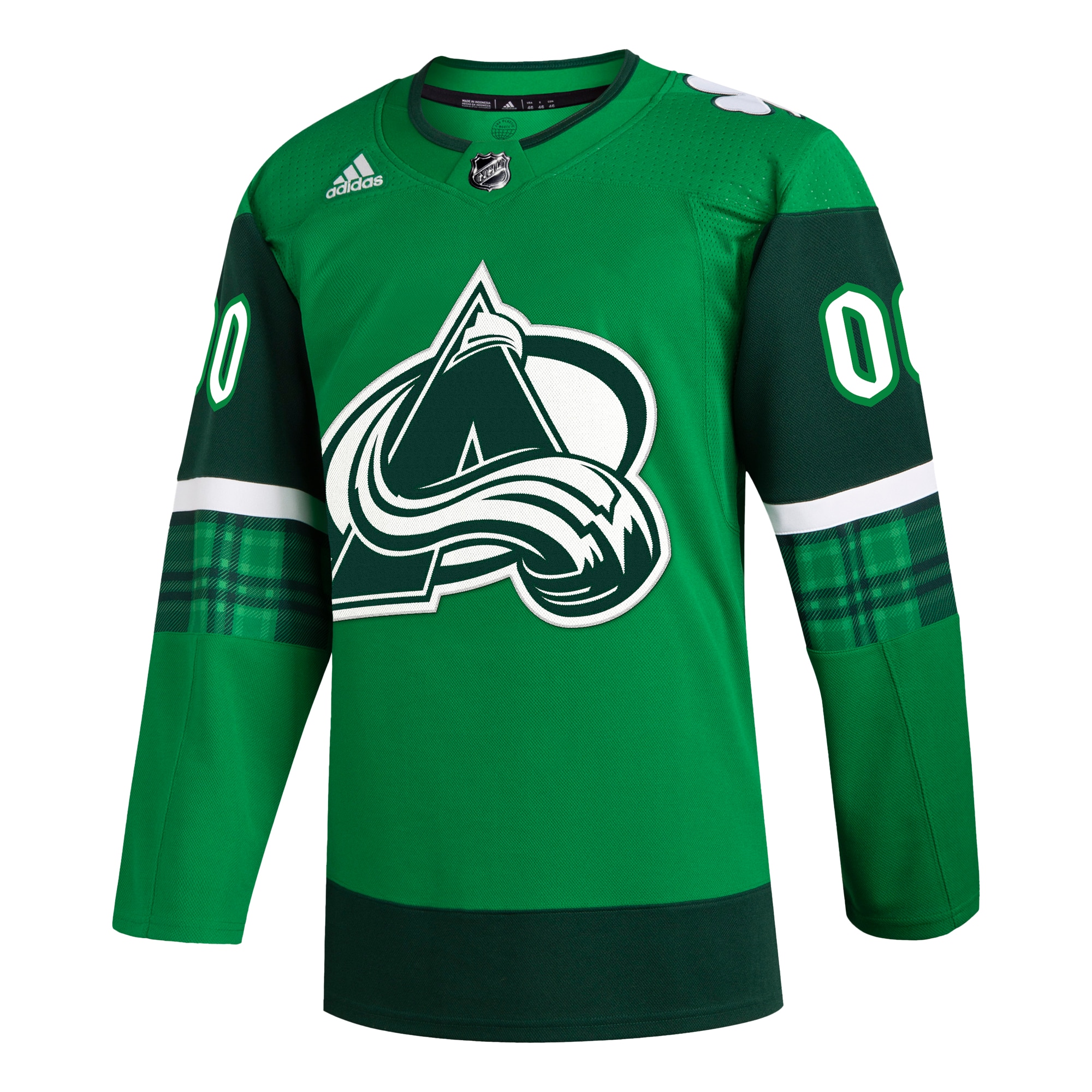 Colorado Avalanche  St. Patrick’s Day  Custom Jersey – Kelly Green