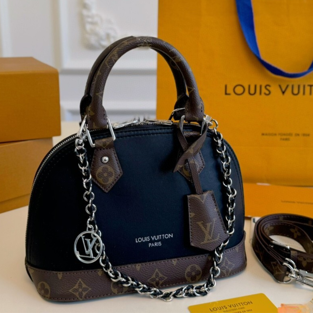 Louis Vuitton Alma BB Monogram Black 9.4 Inches