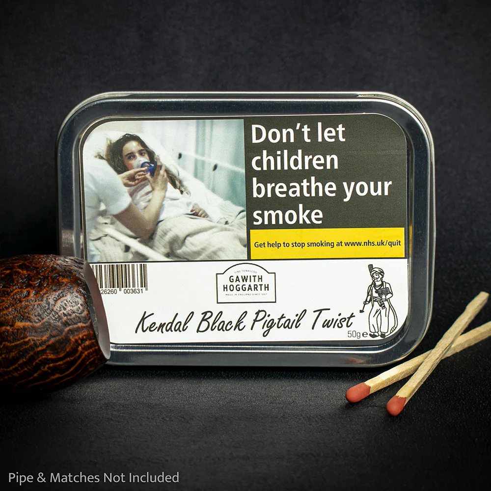 Gawith Hoggarth Black Pigtail Twist - 50g Tin