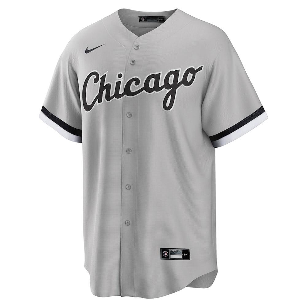 Mens Chicago White Sox Lucas Giolito Cool Base Replica Jersey Grey