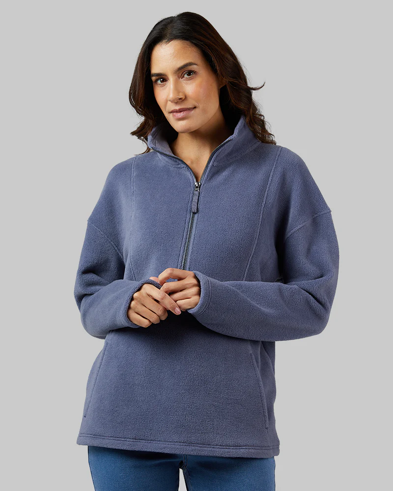 WOMEN'S COZY FLEECE 1/2 ZIP TOP