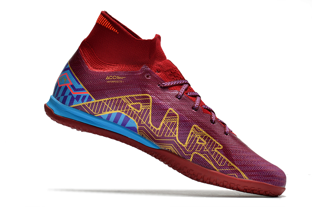 Assassin 15th generation high-top fully knitted waterproof MD air cushion grass spike football shoes