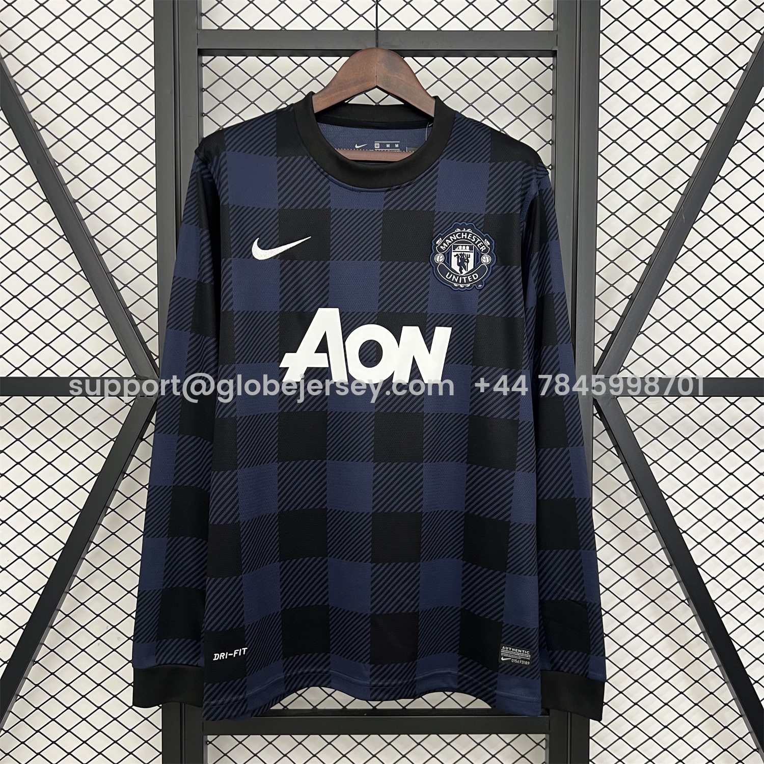 Retro Manchester United 13-14 Away Long Sleeves Jersey