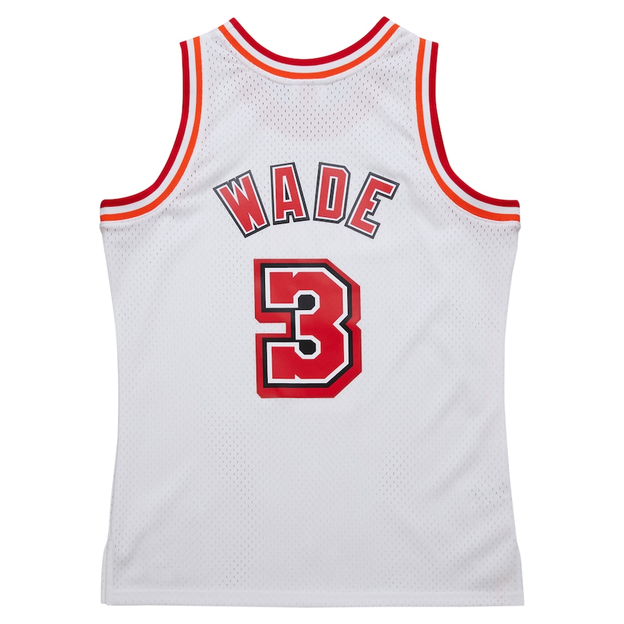 Men's Miami Heat Dwyane Wade Mitchell & Ness White 2007/08 Hardwood Classics Swingman Jersey