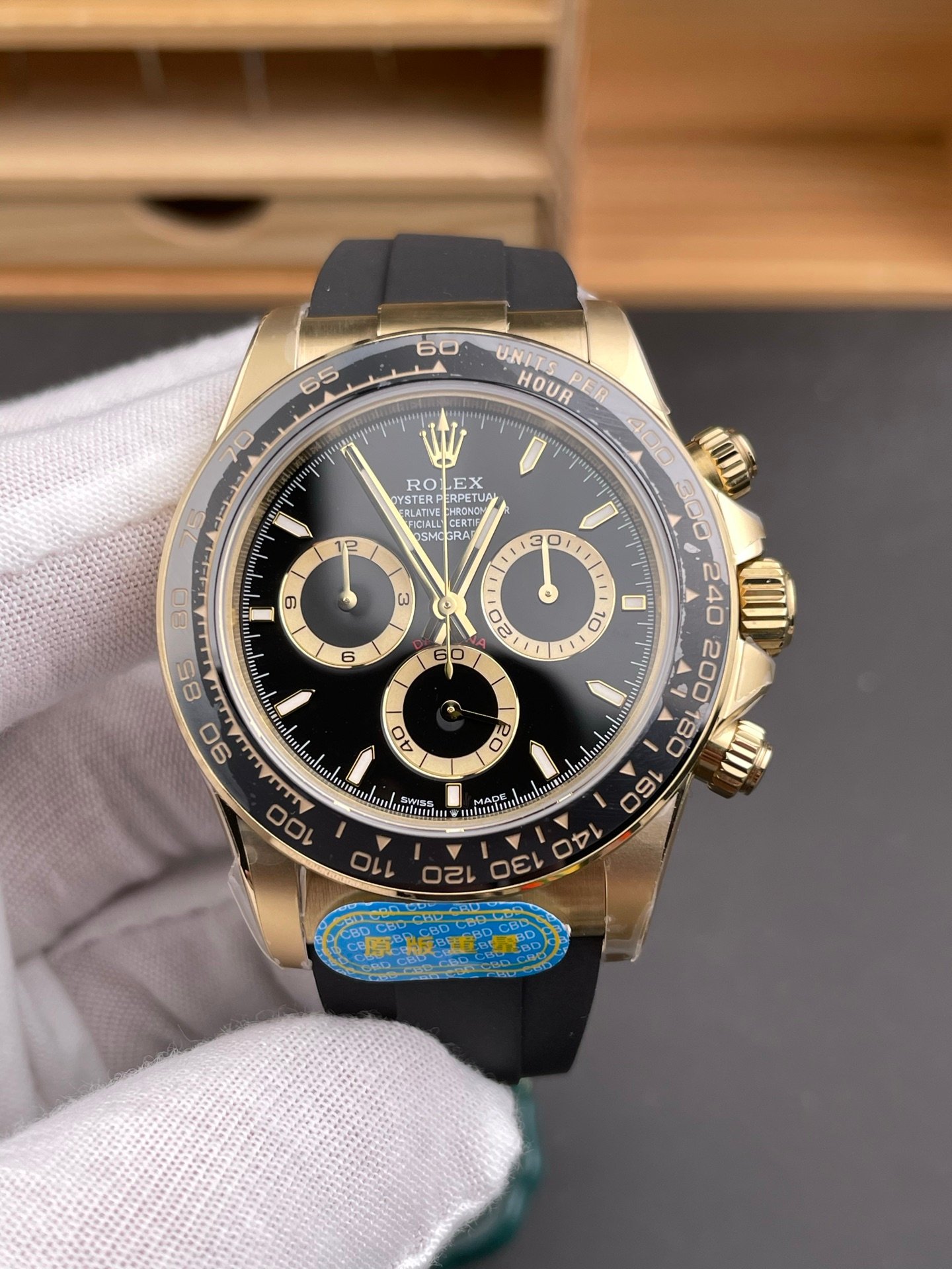 Rolex Daytona Black Vader Gold Rubber