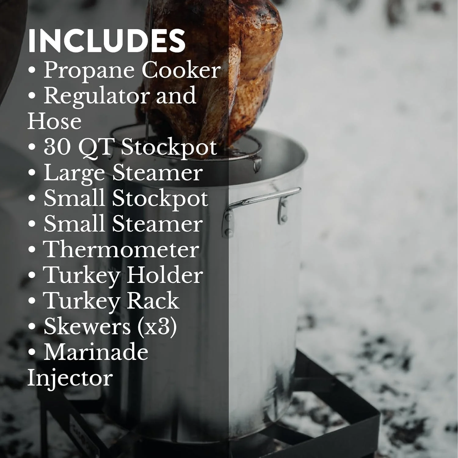 MY.Turkey Fryer and Seafood Boil Complete Set - 30QT & 10QT Propane Burner Set for Crawfish, Crab, Shrimp, Lobster, Turkey Frying, �C Complete Outdoor Cooker for Boiling & Frying