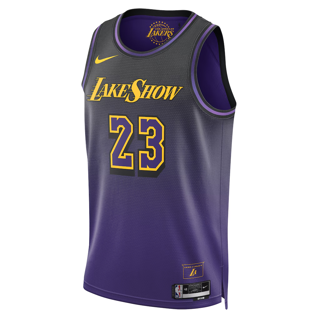 Los Angeles Lakers LeBron James Purple 2024/25 Swingman  Jersey - City Edition