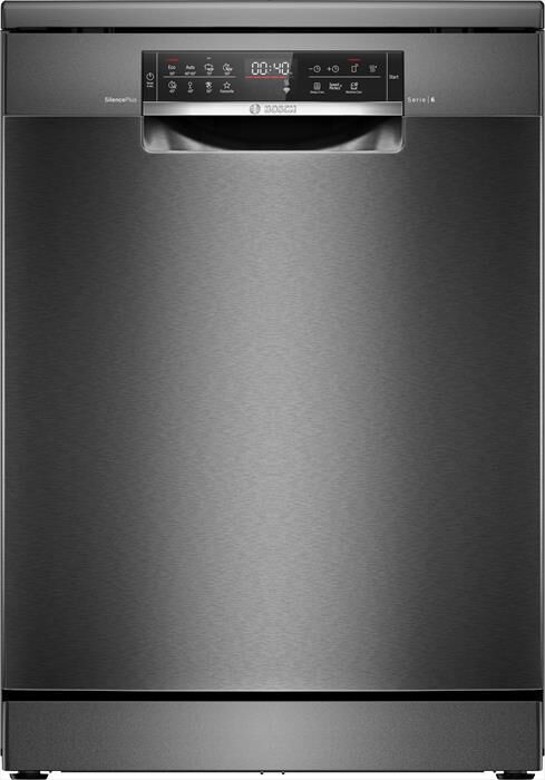 BOSCH - Lavastoviglie SMS6ECC12E Classe A 14 Coperti-Acciaio nero anti-impronta