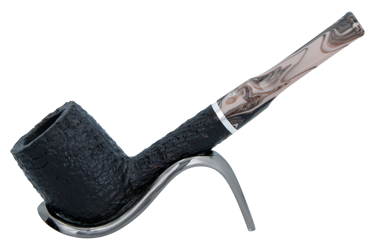 Savinelli Morellina Rustic Black 114R - 6mm Briar Pipe