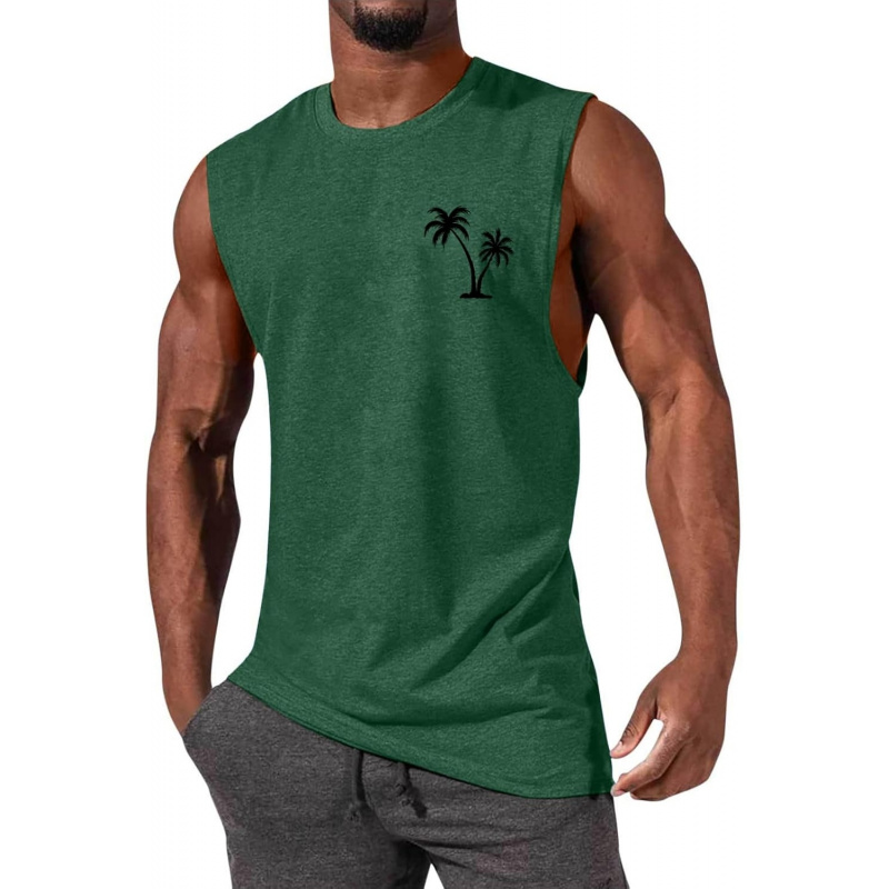 Men's Tank Tops Sleeveless Tee Shirts Casual Summer
