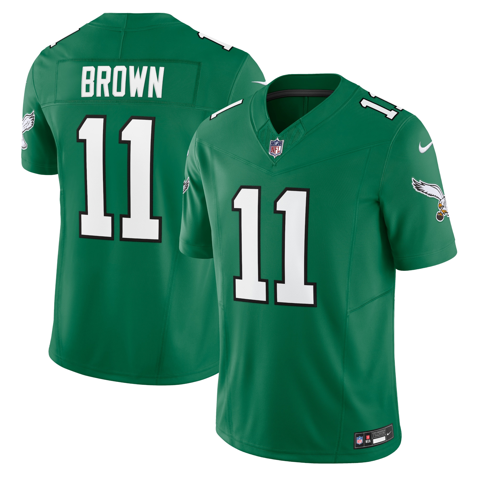 Philadelphia Eagles 11# A.J. Brown Nike Vapor F.U.S.E. Limited Jersey