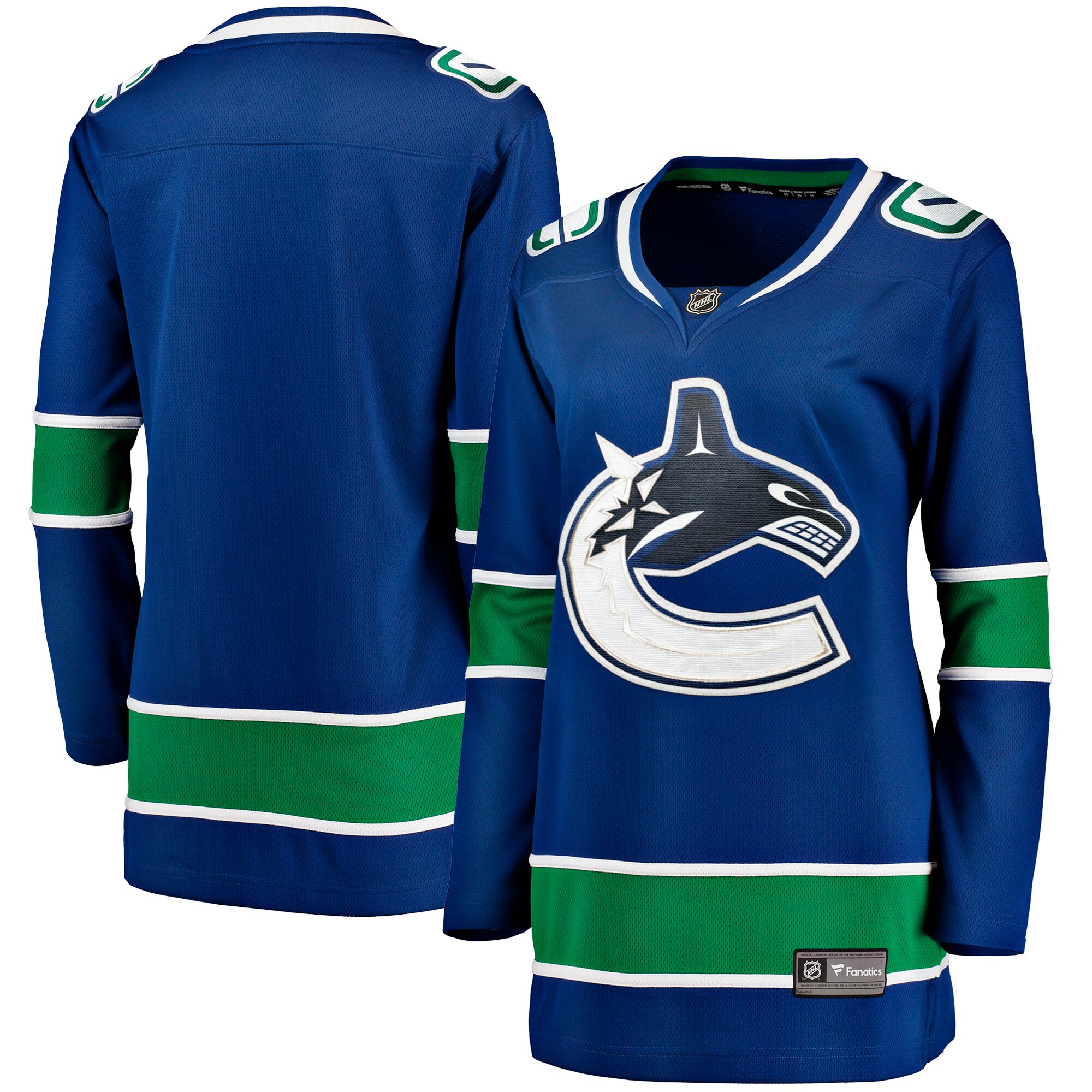 Vancouver Canucks Fanatics Women’s Premier Breakaway Jersey – Blue
