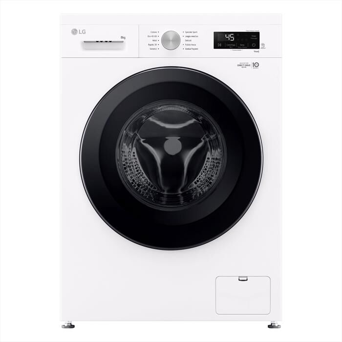 LG - Lavatrice AI DD F4NX1008NWK SERIE X1 8kg Classe A-Ivory White