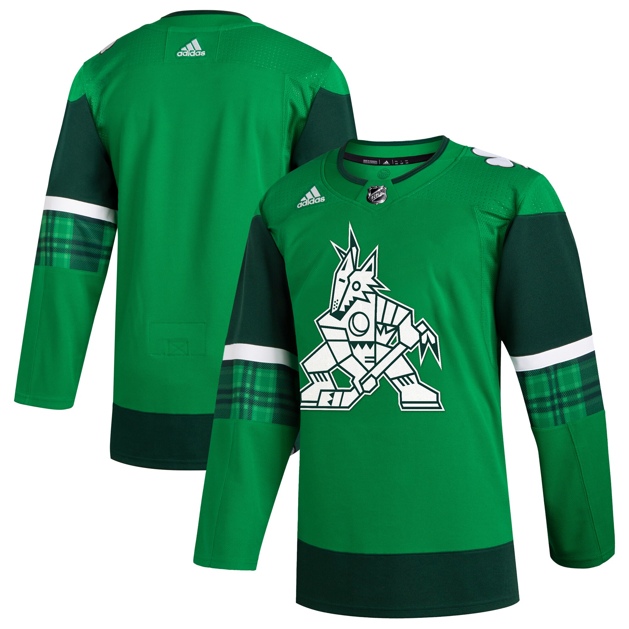 Arizona Coyotes  2023 St. Patrick’s Day Primegreen  Jersey – Kelly Green