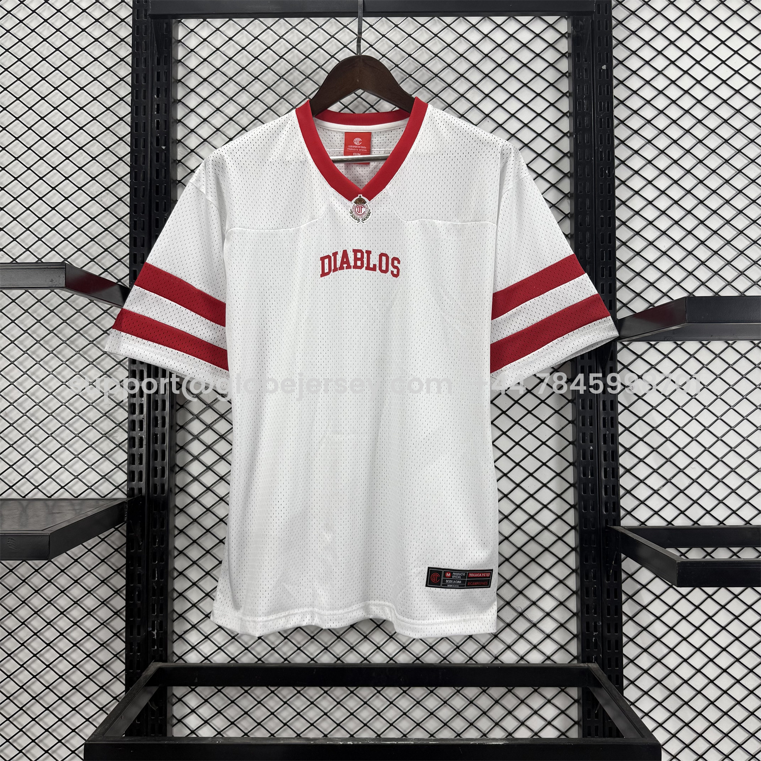 Toluca 25-26 White Diablos Baseball Jersey