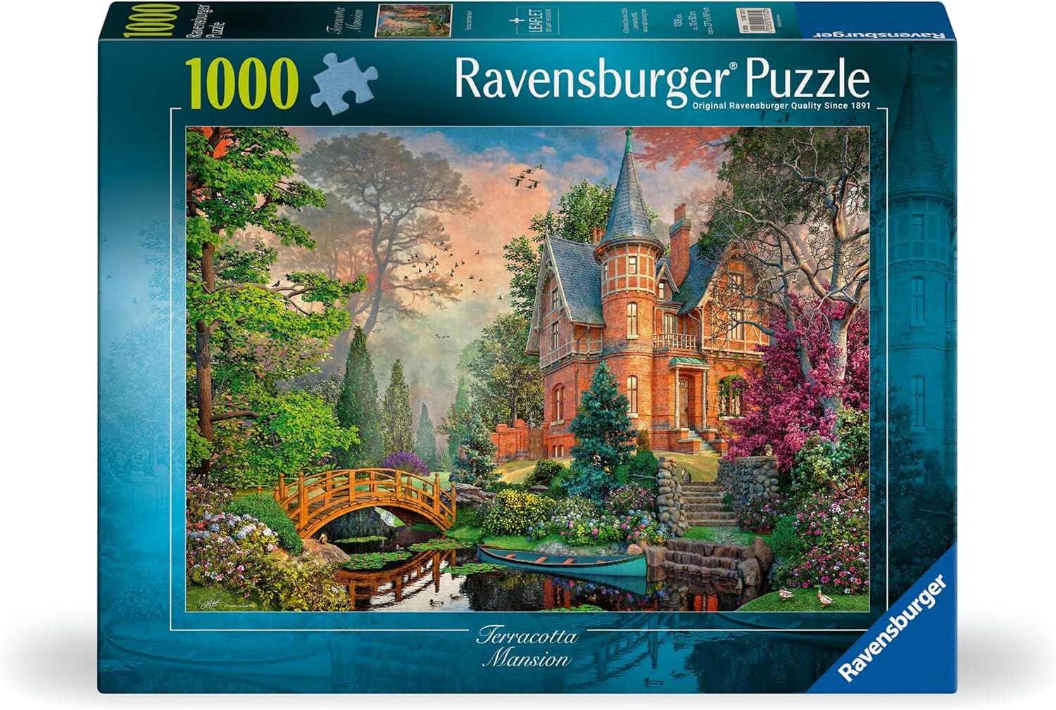 Terracotta Mansion by Dominic Davison - 1000 Piece Jigsaw Puzzle (Ravensburger)