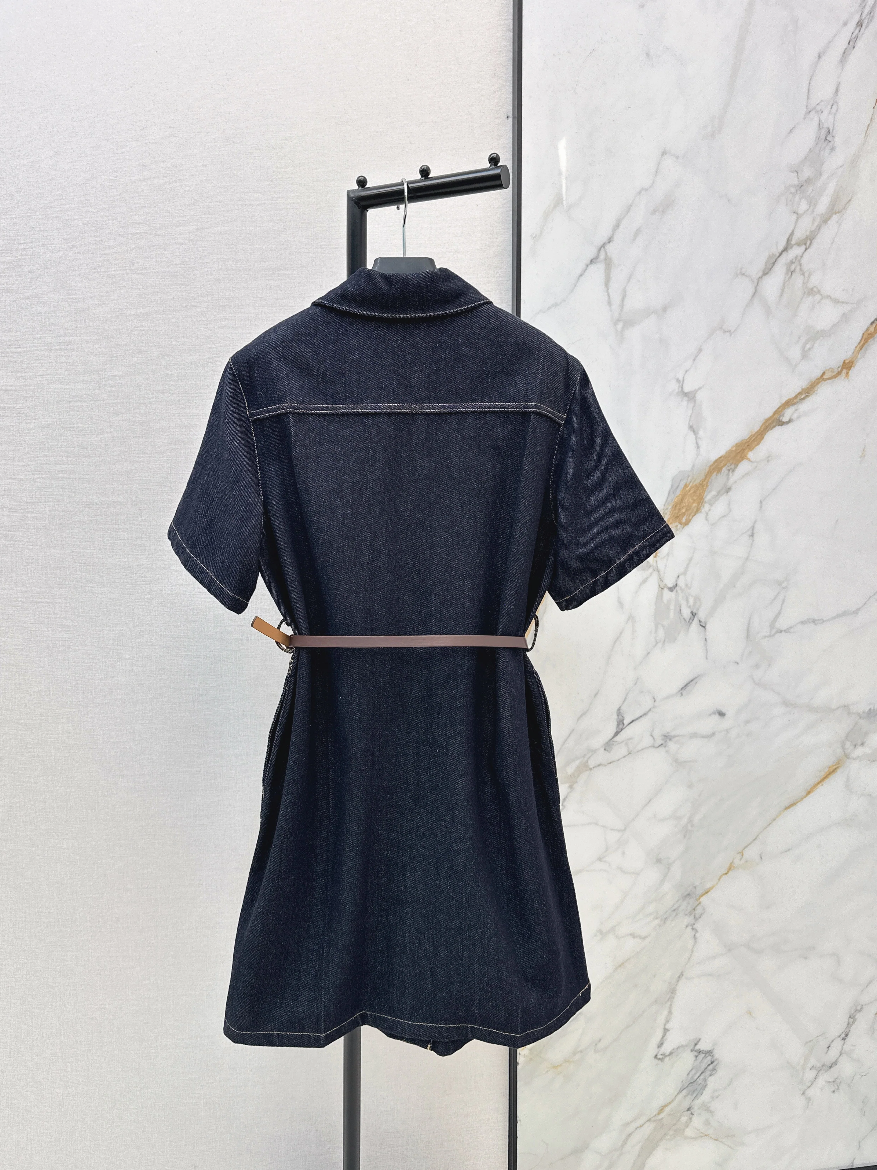 26SS Raw Denim Dress