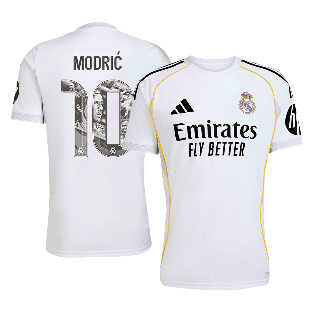 MODRIĆ Special #10 Real Madrid Home Soccer Jersey 2025/26 White