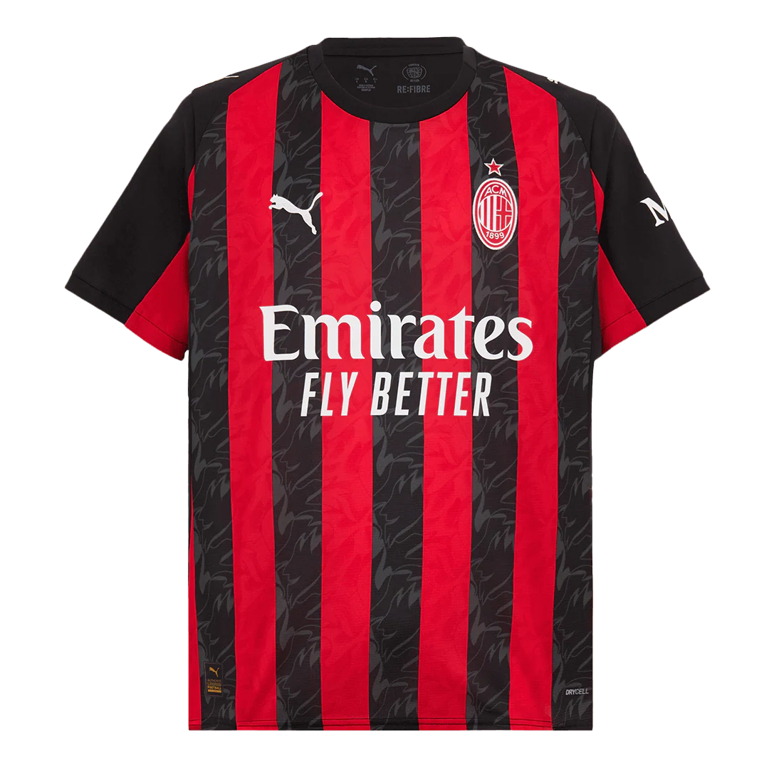 AC Milan Home Soccer Jersey 2025/26 Red&Black
