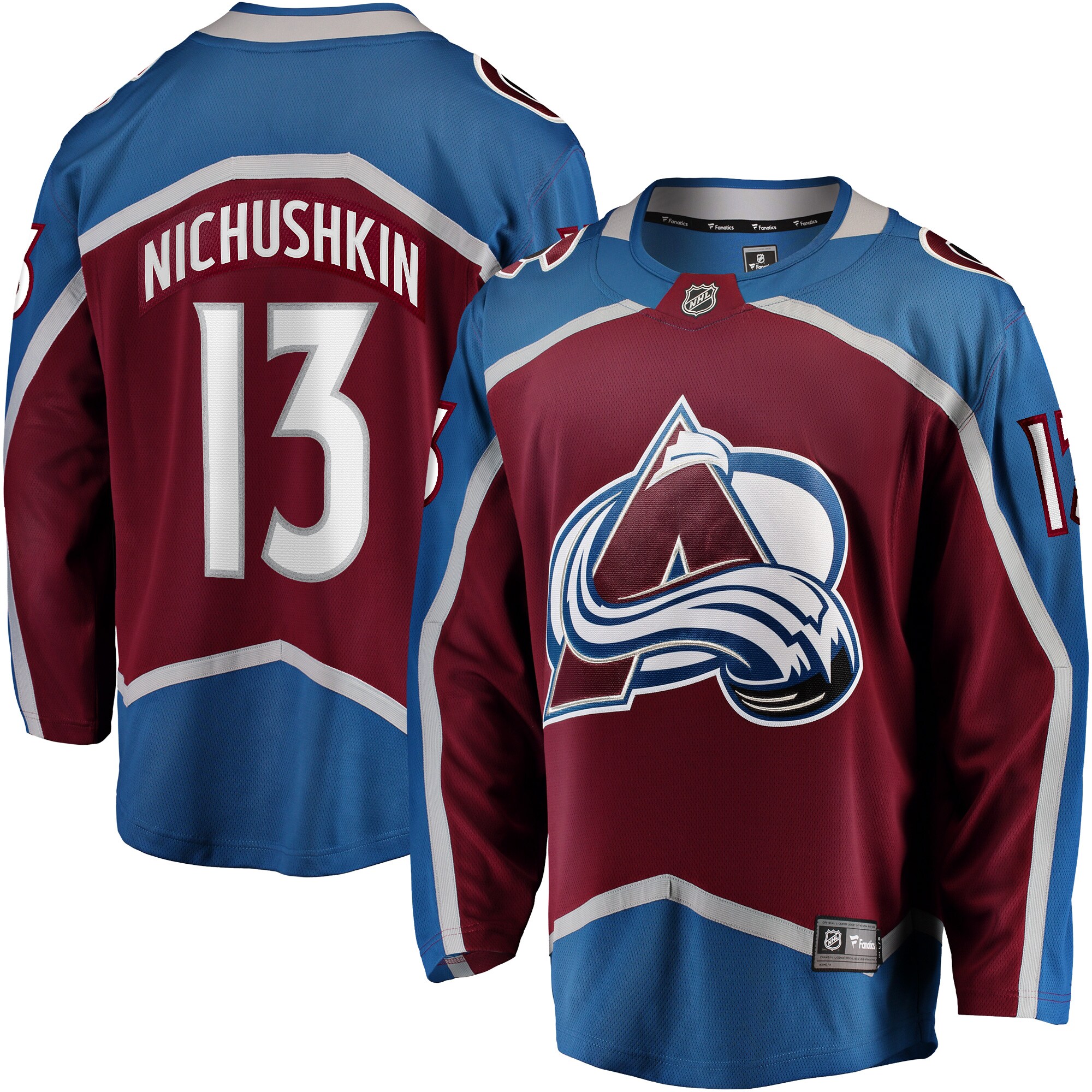 Valeri Nichushkin Colorado Avalanche Fanatics Breakaway   Jersey – Burgundy