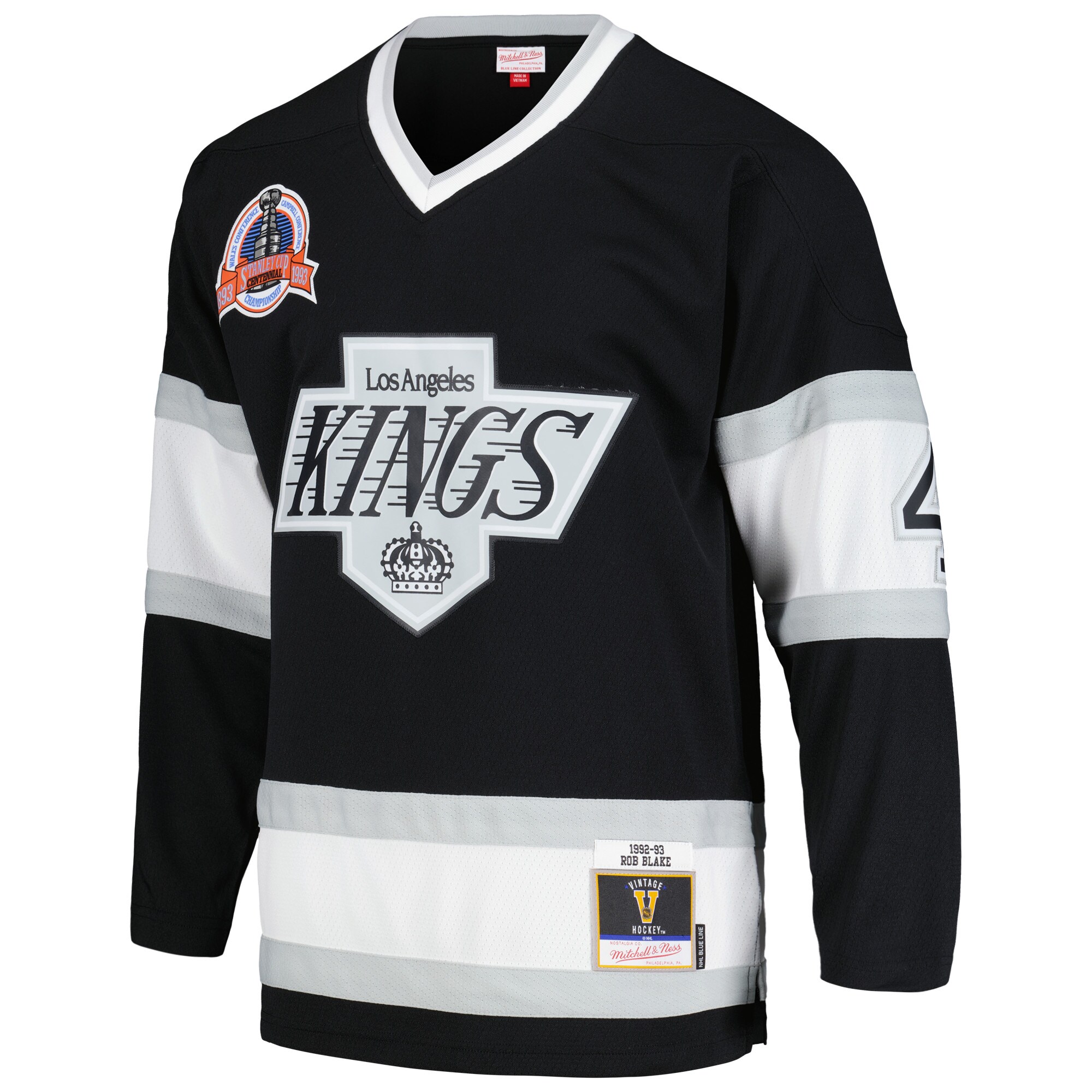 Rob Blake Los Angeles Kings Mitchell & Ness  1992/93 Blue Line   Jersey – Black