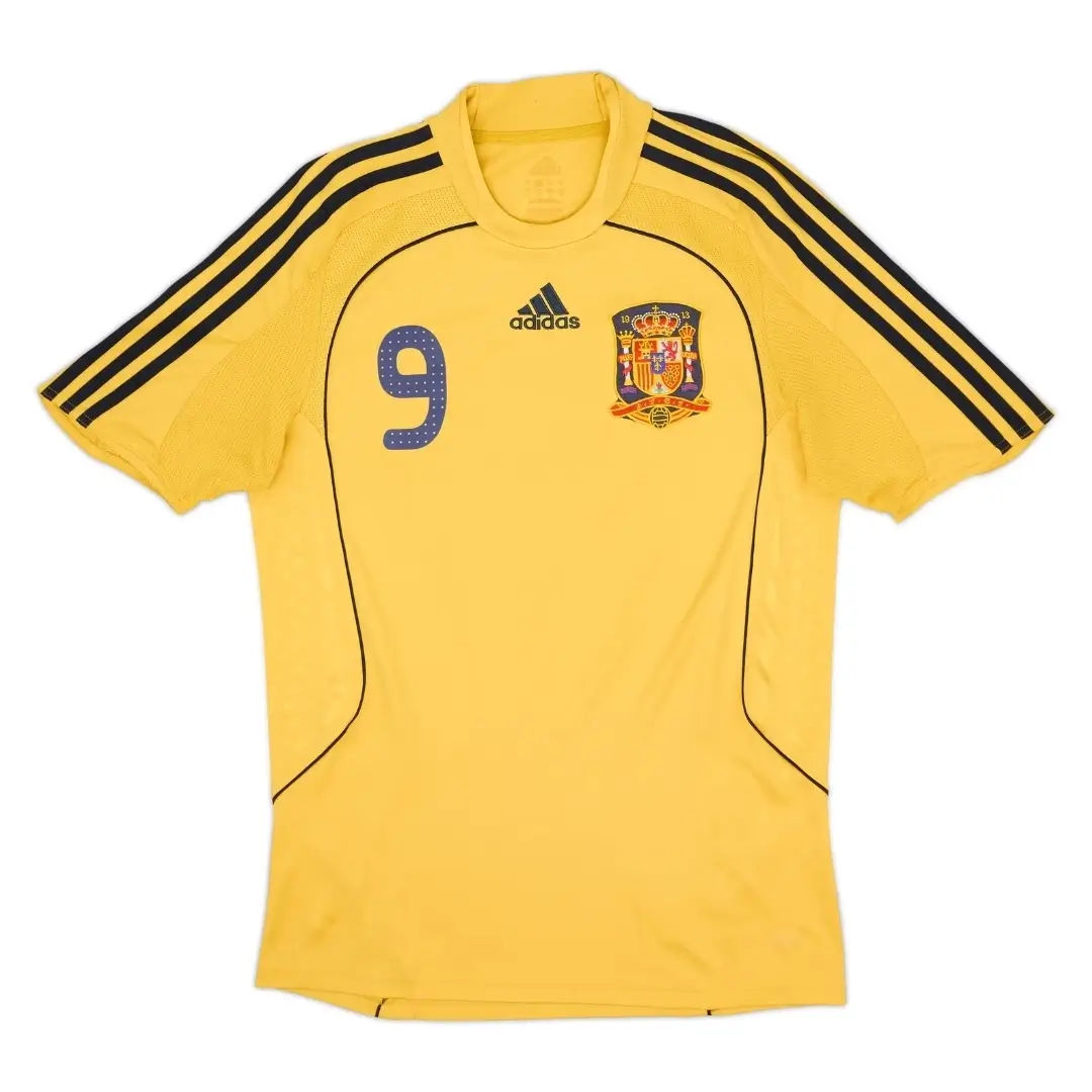 Torres #9 Spain 2008 Away Retro Football Jersey