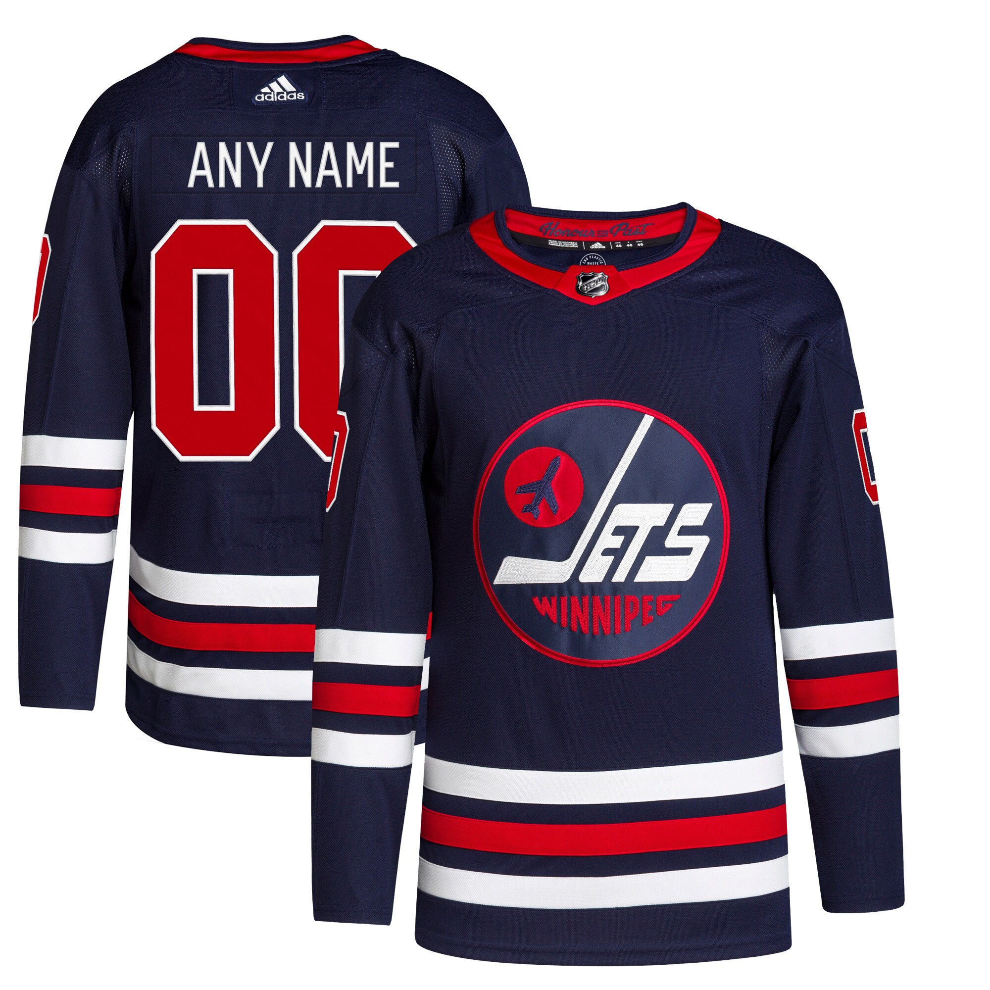 Winnipeg Jets   Alternate 2021/22 Primegreen  Custom Jersey – Navy