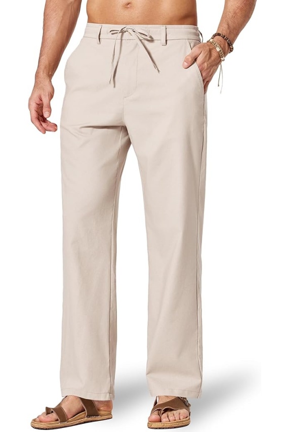 Men's Cotton Linen Pants [Relaxed Fit]