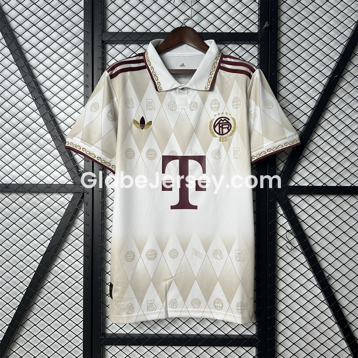 Bayern Munich 2025 125th Anniversary Diamond Pattern Special Edition Jersey - Fans Version