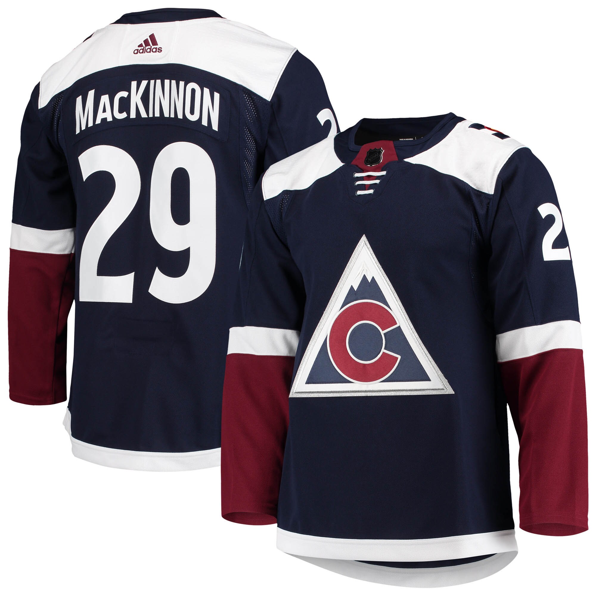 Nathan MacKinnon Colorado Avalanche  Alternate Primegreen    Jersey – Navy