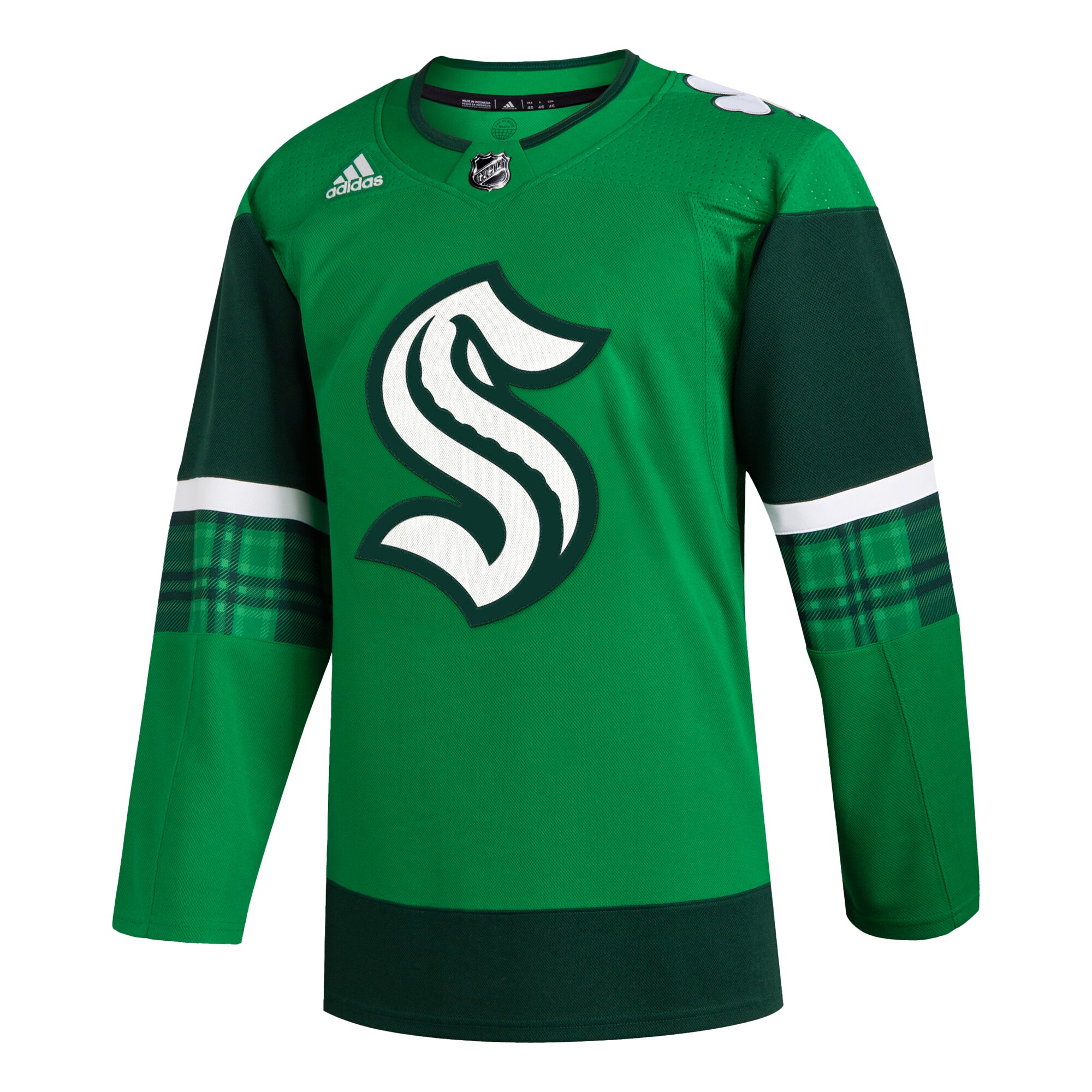 Seattle Kraken  2023 St. Patrick’s Day Primegreen  Jersey – Kelly Green