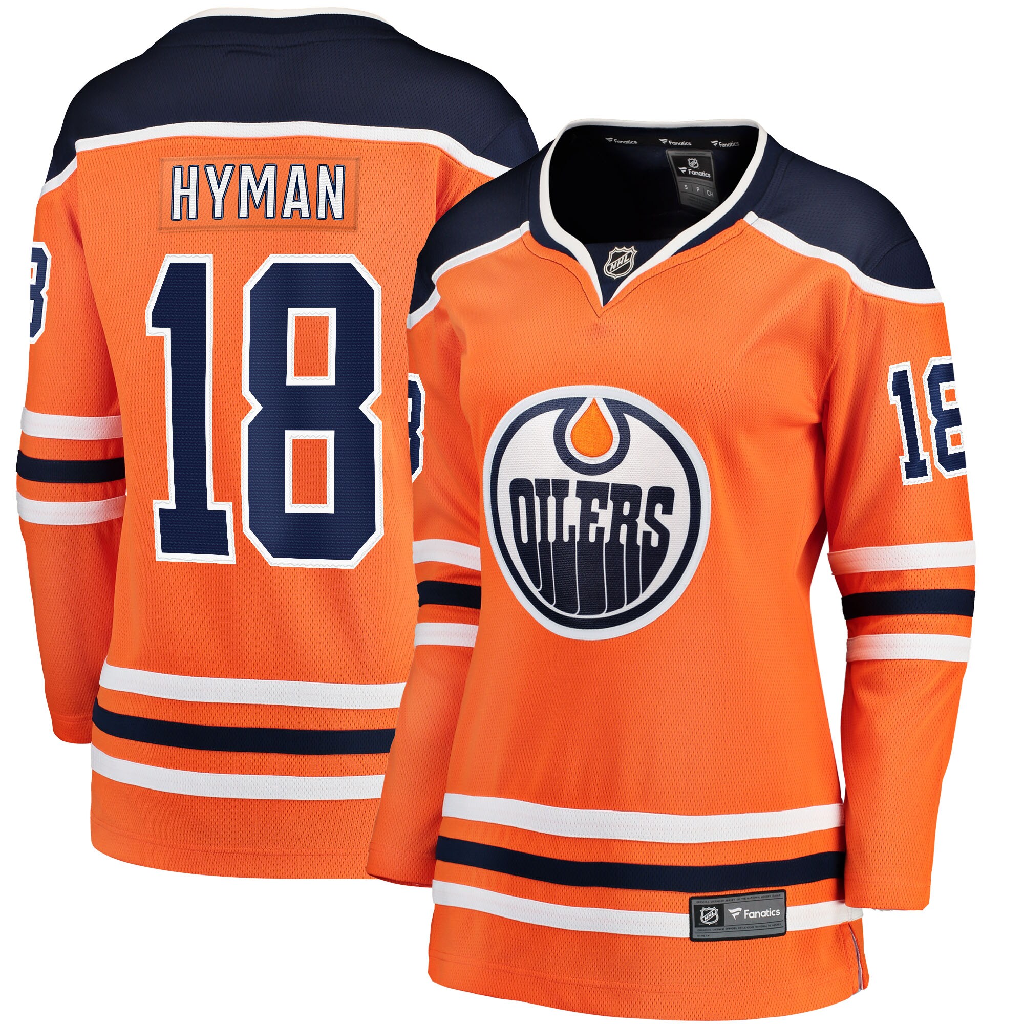 Zach Hyman Edmonton Oilers Fanatics Women’s Breakaway   Jersey – Orange