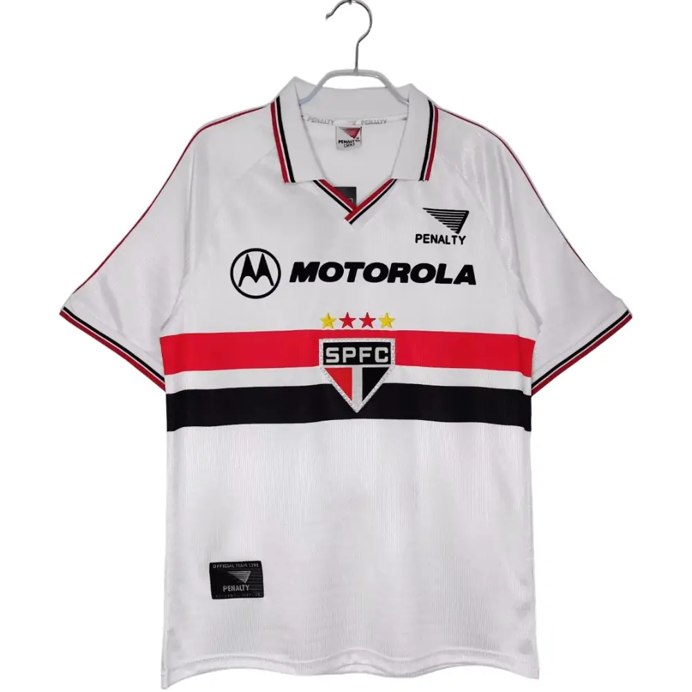 2000 season Sao Paulo home retro jersey lapel - fans edition