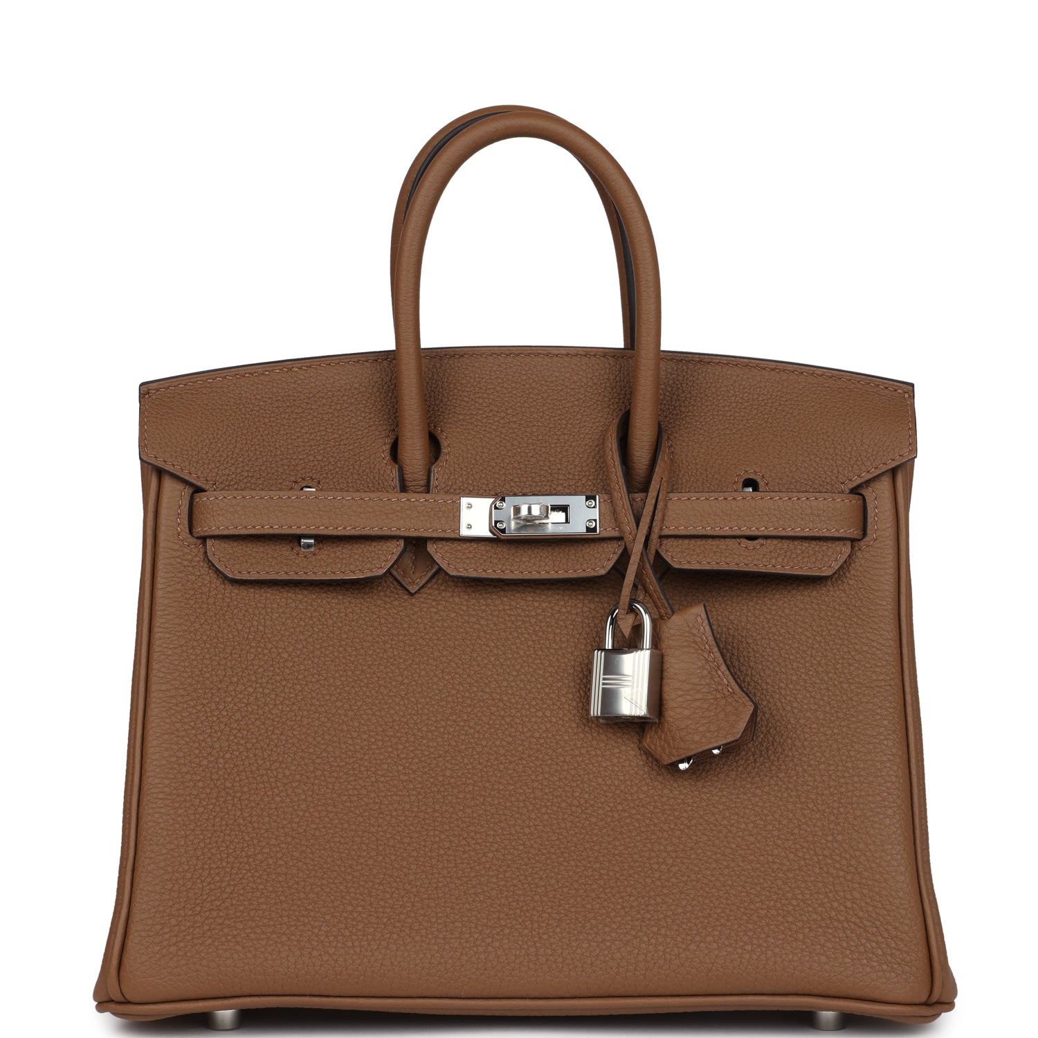 Birkin 25 Alezan Togo Palladium Hardware