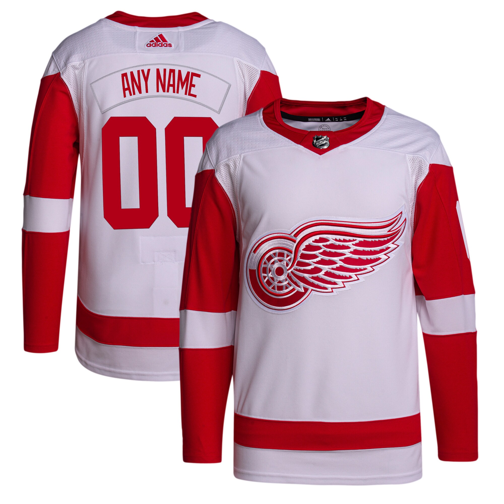 Detroit Red Wings   Away  Primegreen  Custom Jersey – White