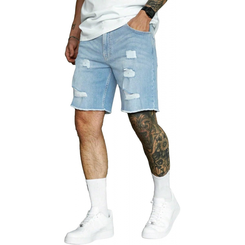 Men's Ripped Jorts Raw