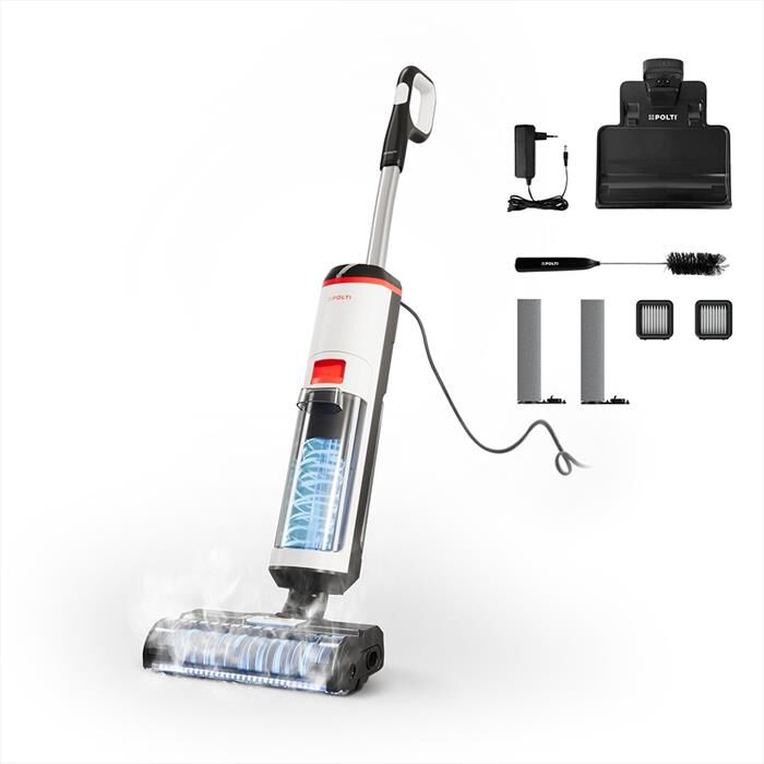 POLTI - Lavapavimenti ROLLYSTEAM WD10-bianco/nero