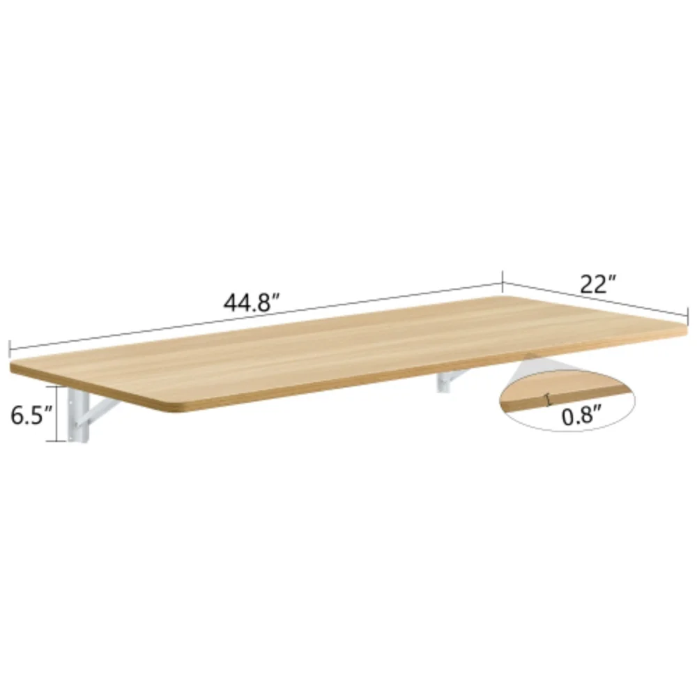JUFU Wall Mounted Desk, 44.8