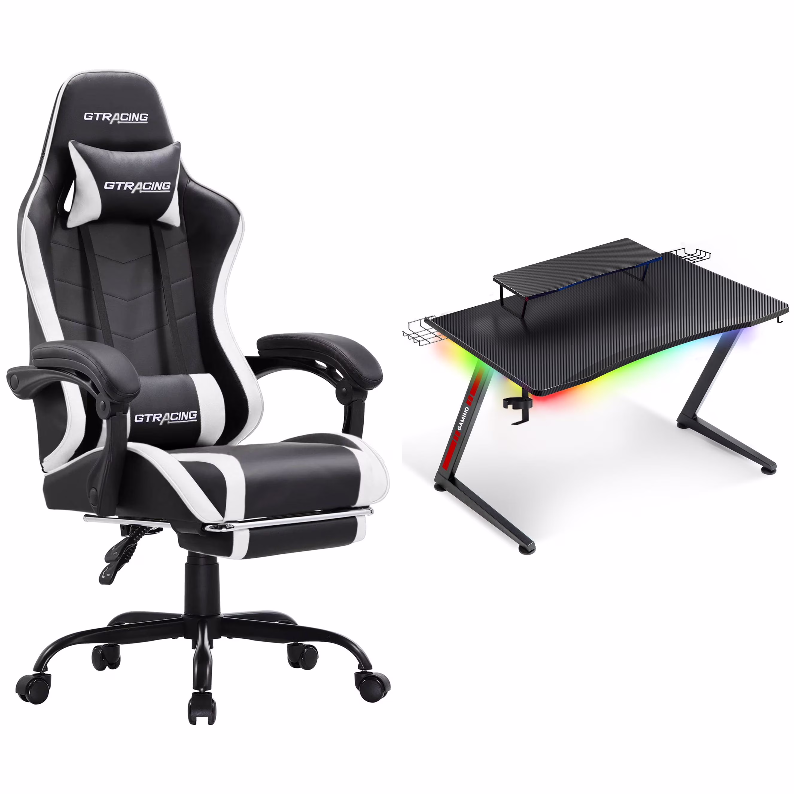 GTRACING Gaming Chair and Desk Bundle